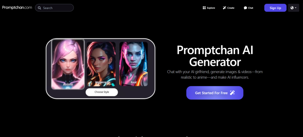 Promptchan Ai companion