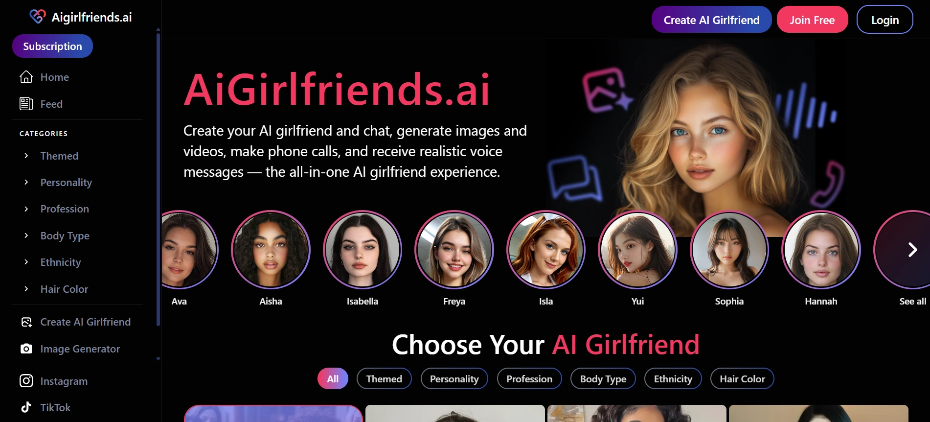 Aigirlfriends AI